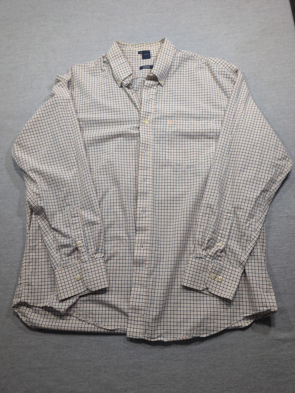 IZOD Easy Care long sleeve check button-down shirt